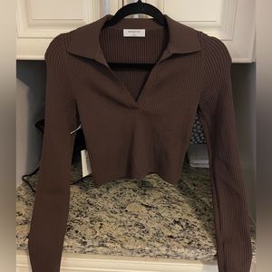 ARITZIA Sculpt Knit Polo Longsleeve